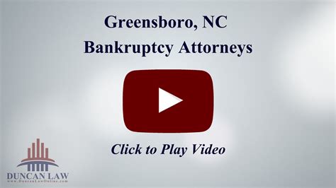 Bankruptcy Attorneys In Greensboro Nc Duncan Law Pllc Youtube