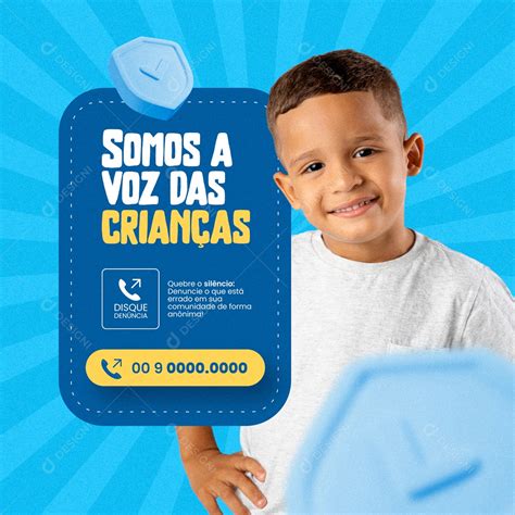 Conselho Tutelar Somos A Voz Das Crian As Social Media Psd Edit Vel