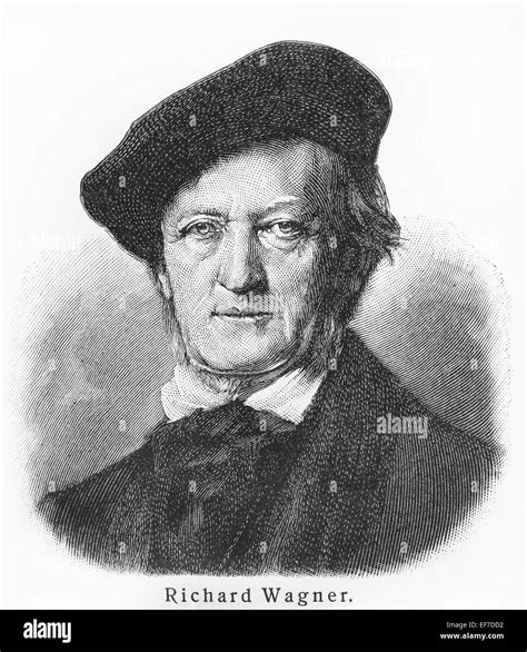 German Composer Conductor Richard Wagner High Resolution Stock ...