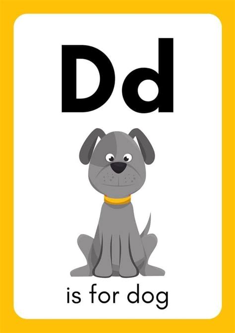 Letter D Printable Alphabet With Image Alphabet Letters Images Letters