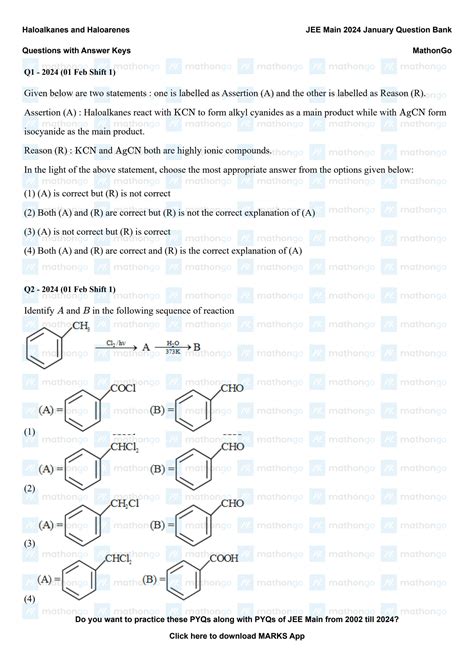 Solution Haloalkanes And Haloarenes Jee Main January Question