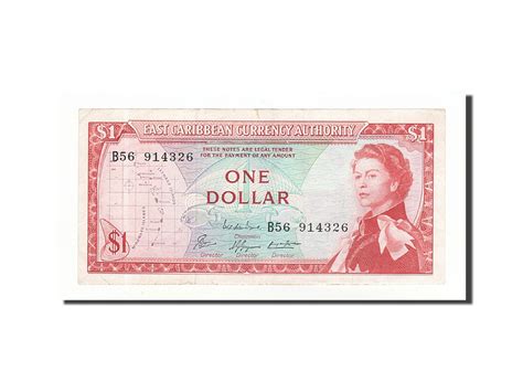 Banknote East Caribbean States 1 Dollar 1965 Undated 1965 KM 13e