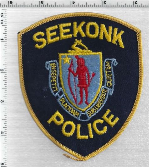 Seekonk Police Massachusetts 2nd Issue Shoulder Patch Ebay