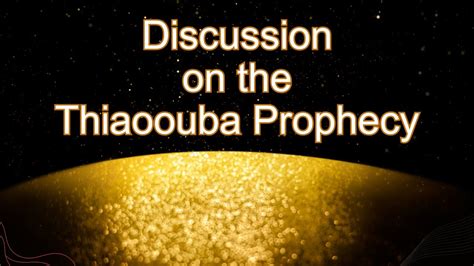 Discussion On The Thiaoouba Prophecy Guest Samuel Chong Book By