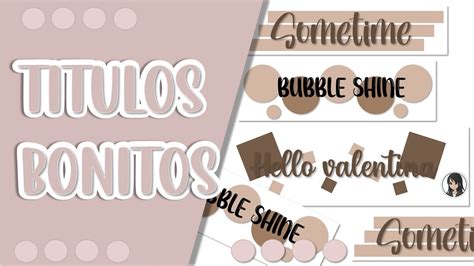 Titulos Aesthetic Bonitos En Word Pt Titulos Bonitos Para Apuntes The