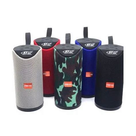 ST Cylindrical Wireless Bluetooth Speaker Model Number ST Bt 113