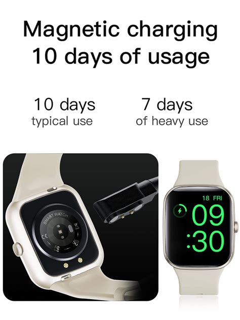 Heart Rate Monitoring Square Smart Watch Shein Usa