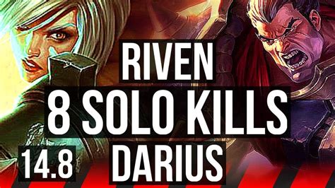 Riven Vs Darius Top Solo Kills Games Godlike Kr