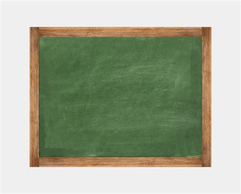 Premium Photo School Chalkboard Isolated On White Background