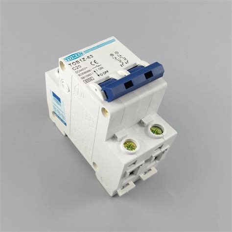 2P 20A DC 440V Direct Current Circuit Breaker MCB C Curve Mcb Circuit