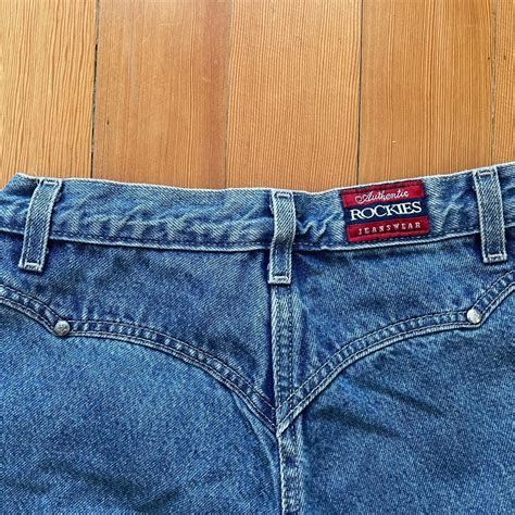 Vintage Rockies Bareback Jeans Stud Embellishments Depop