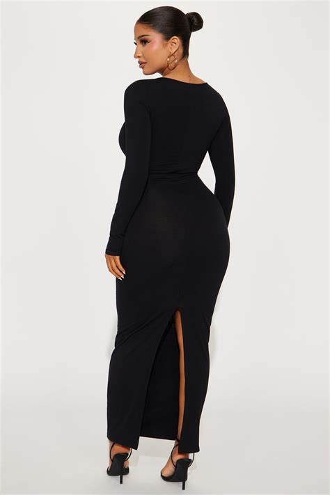 Bailey Cotton Maxi Dress Black Fashion Nova Dresses Fashion Nova