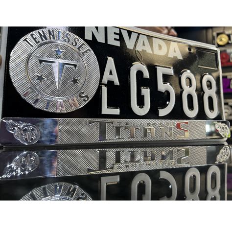 Polished Nfl License Plate Badges Gorilla Pro Customs