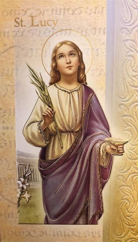 Powerful Prayer To St Lucy Miraculous Catholic Prayers