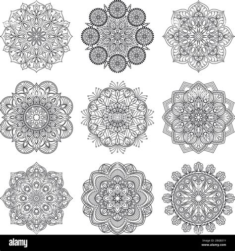 Mandala Illustration Mandalas Pattern Hi Res Stock Photography And