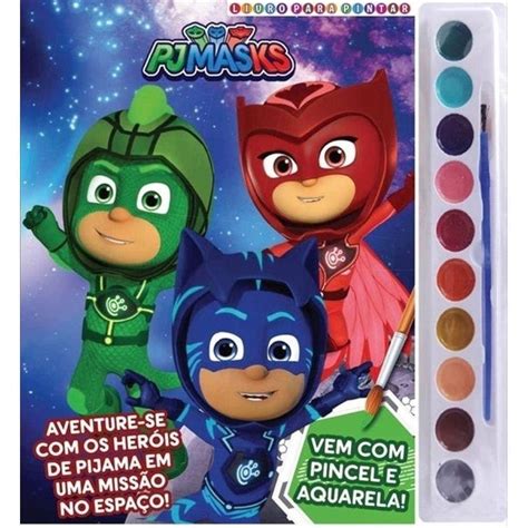 Livro Colorir Pj Masks Imprimir Casas Bahia