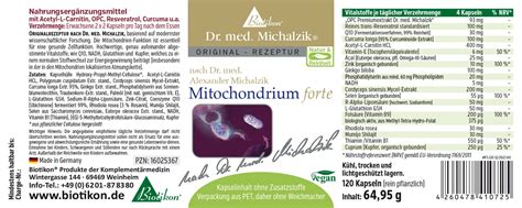 Mitochondrium Forte Nach Dr Med Michalzik Kapseln