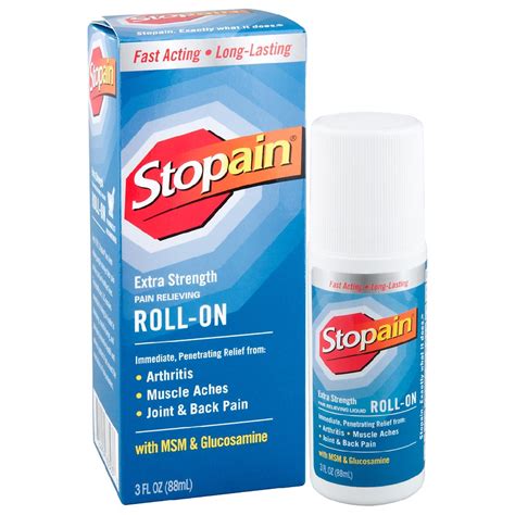 3 Oz Stopain Extra Strength Pain Relieving Roll On