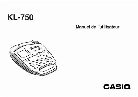 Notice Casio Kl Autres Trouver Une Solution Un Probl Me Casio