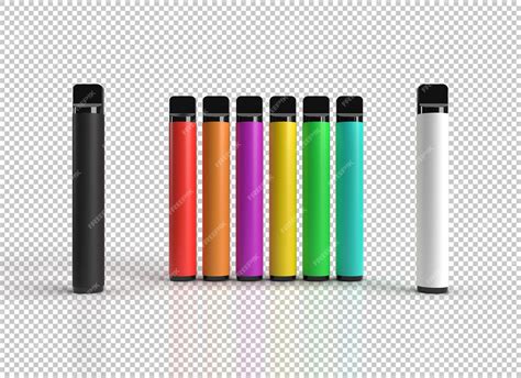 Premium Psd Colorful Range Of Disposable Electronic Vaping Vapes With