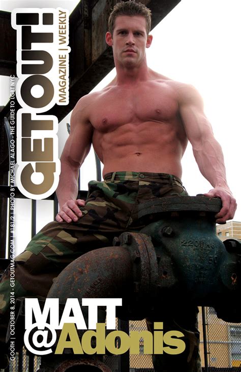 Get Out Magazine Issue October MATT Adonis Get Out Magazine NYCs Gay Magazine