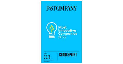 Chargepoint Named To Fast Companys Worlds Most Innovative Companies