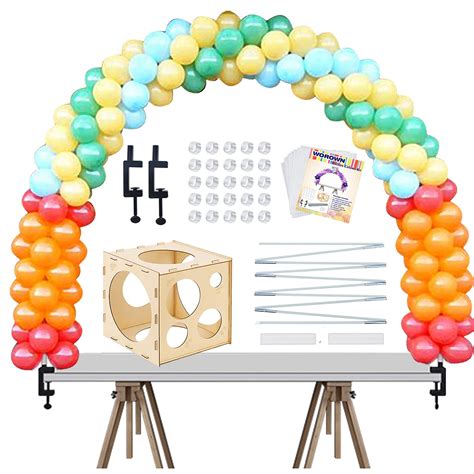 Buy Worown Table Balloon Arch Kit With Wood Balloon Sizer Box Ft