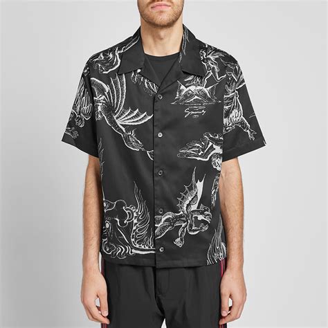 Givenchy Dragon Hawaiian Shirt Black End Cn