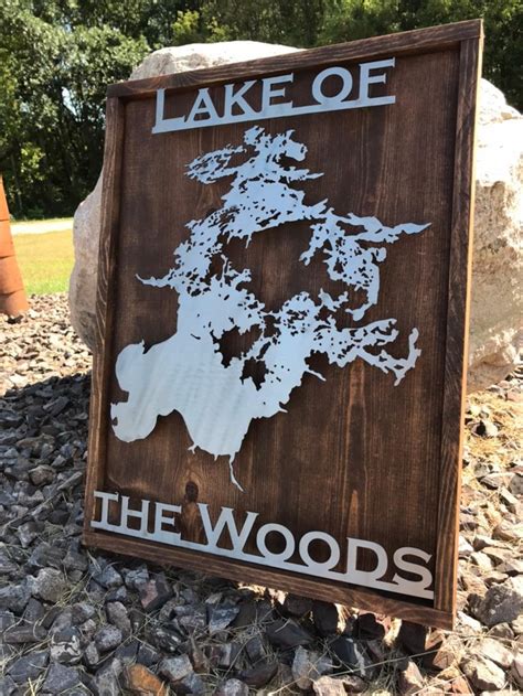 Custom Lake Signs ANY LAKE / Wood and Metal Lake Signs / | Etsy