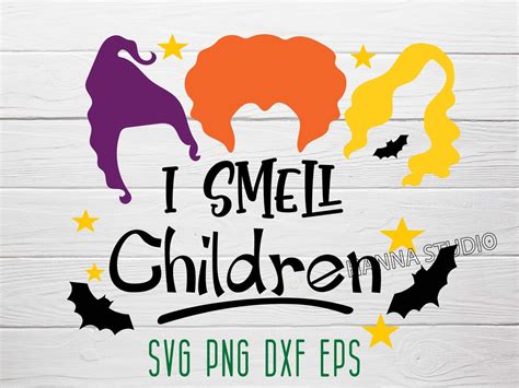 I Smell Children Svg Hocus Pocus Svg Design Files For Cricut Etsy