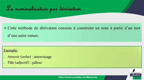 La dérivation formation des mots 3 3 Bien écrire