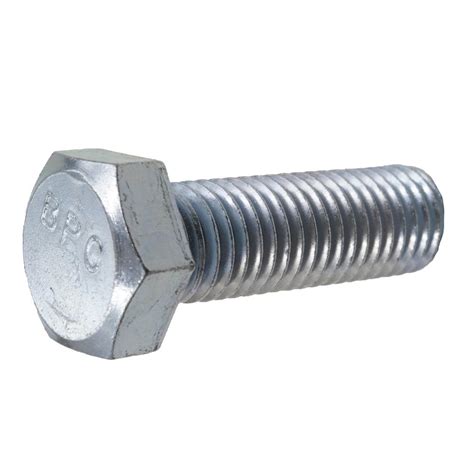 Everbilt 58 In 11 X 2 In Zinc Plated Hex Bolt 801126 The Home Depot