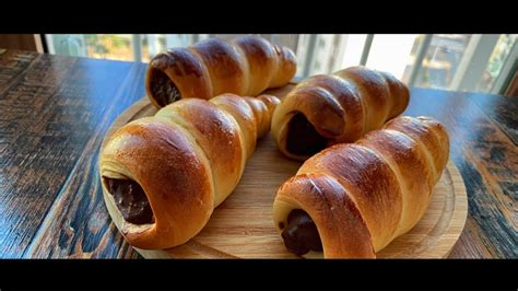 Yellow Wood💛 🍫크림 가득가득한 초코 소라빵 🍫🐚how To Make Chocolate Conch Bread 🐚