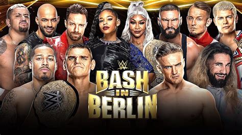 WWE BASH IN BERLIN DREAM MATCH CARD YouTube