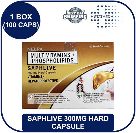 SAPHLIVE Multivitamins Phospholipids 300mg Capsule 1 Box 100 Hard