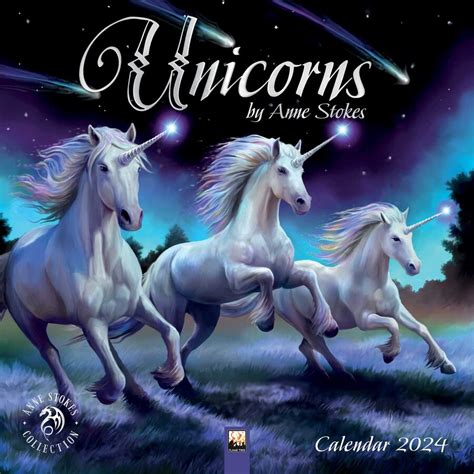 April 2024 Calendar Unicorns In Gael Valaria