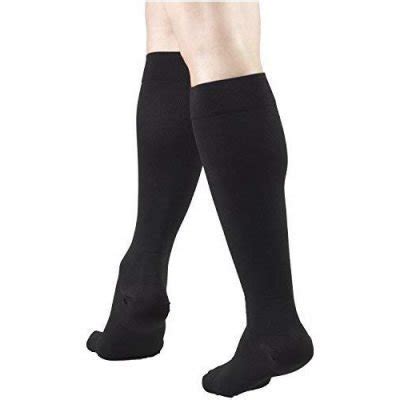 Truform Compression Stockings Knee High 30 40 MmHg Closed Toe Black