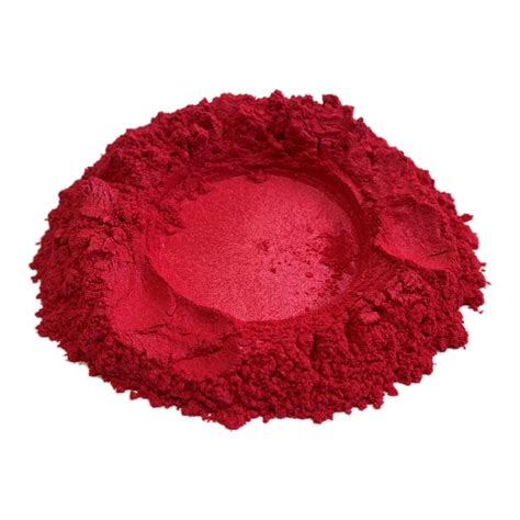 Polycraft Pearlescent Mica Pigment Powder Scarlet