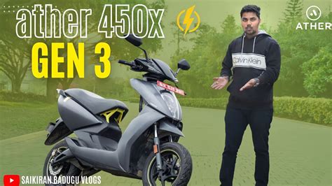 Ather 450x Gen3 Full Detail Review🔥 Top Specs Price And Detailed Featuresis It Worthin Telugu