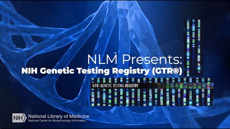 Nih Genetic Testing Registry Gtr Youtube