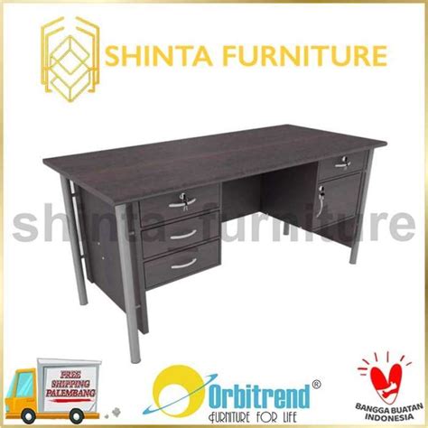 Jual Meja Kantor Laci Meja Kerja Office Table Biro Orbitrend Gst