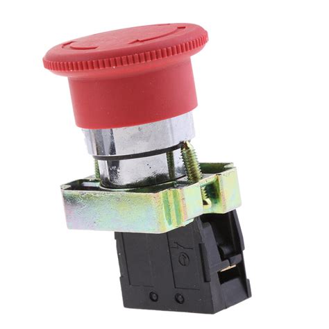 Xb Bs Red Bezel Nc Emergency Stop Mushroom Head Push Button Switch