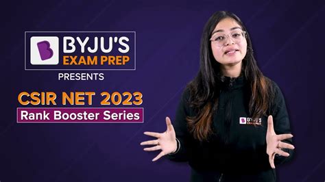 Rank Booster Series For Csir Net Exam Preparation Byju S Youtube