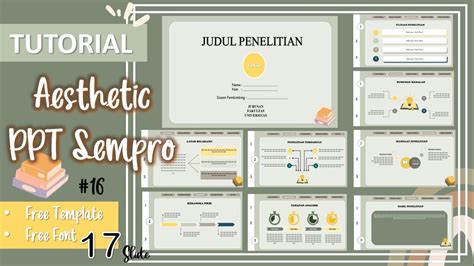 Membuat Ppt Sidang Skripsi Aesthetic 15 Ppt Sempro Template Ppt Riset