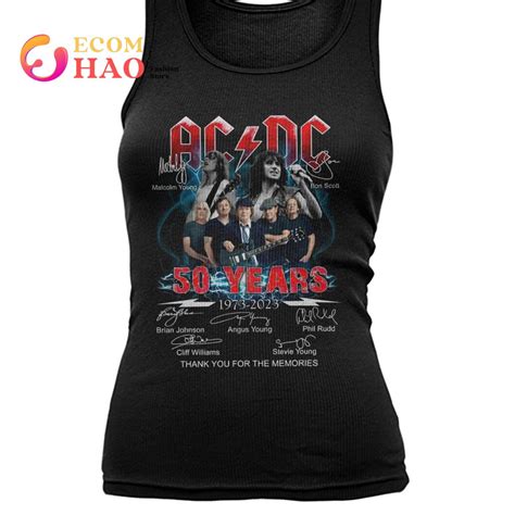 Ac Dc 50 Years 1973 2023 Thank For The Memories T Shirt Ecomhao Store