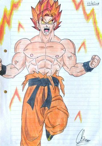 Primer Dibujo Goku Ssj Falso Anime Amino