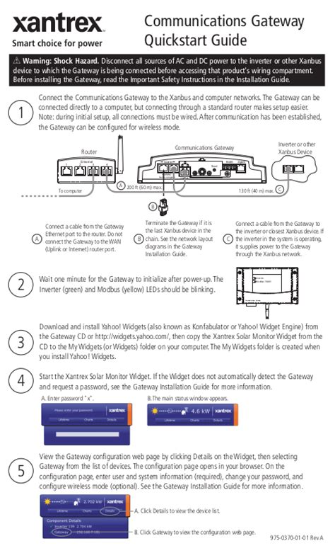 Xantrex Gateway Start Guide