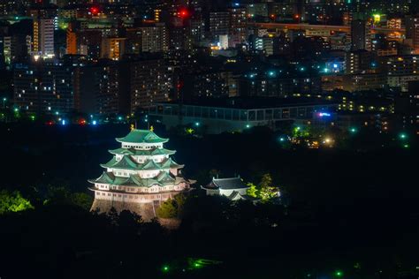 Illuminated Nagoya Castle at Night · Free Stock Photo