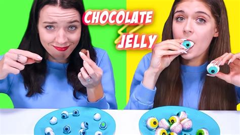 Asmr Chocolate Food Challenge Vs Jelly Race Tik Tok Jelly Ufo Wafers