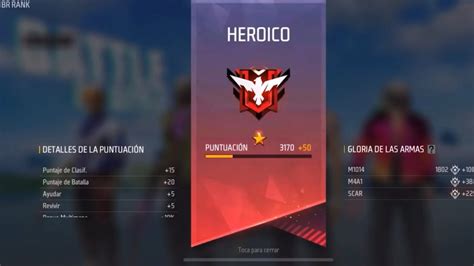 Llegando A Heroico En La Temporada De Clasificatoria Free Fire Youtube